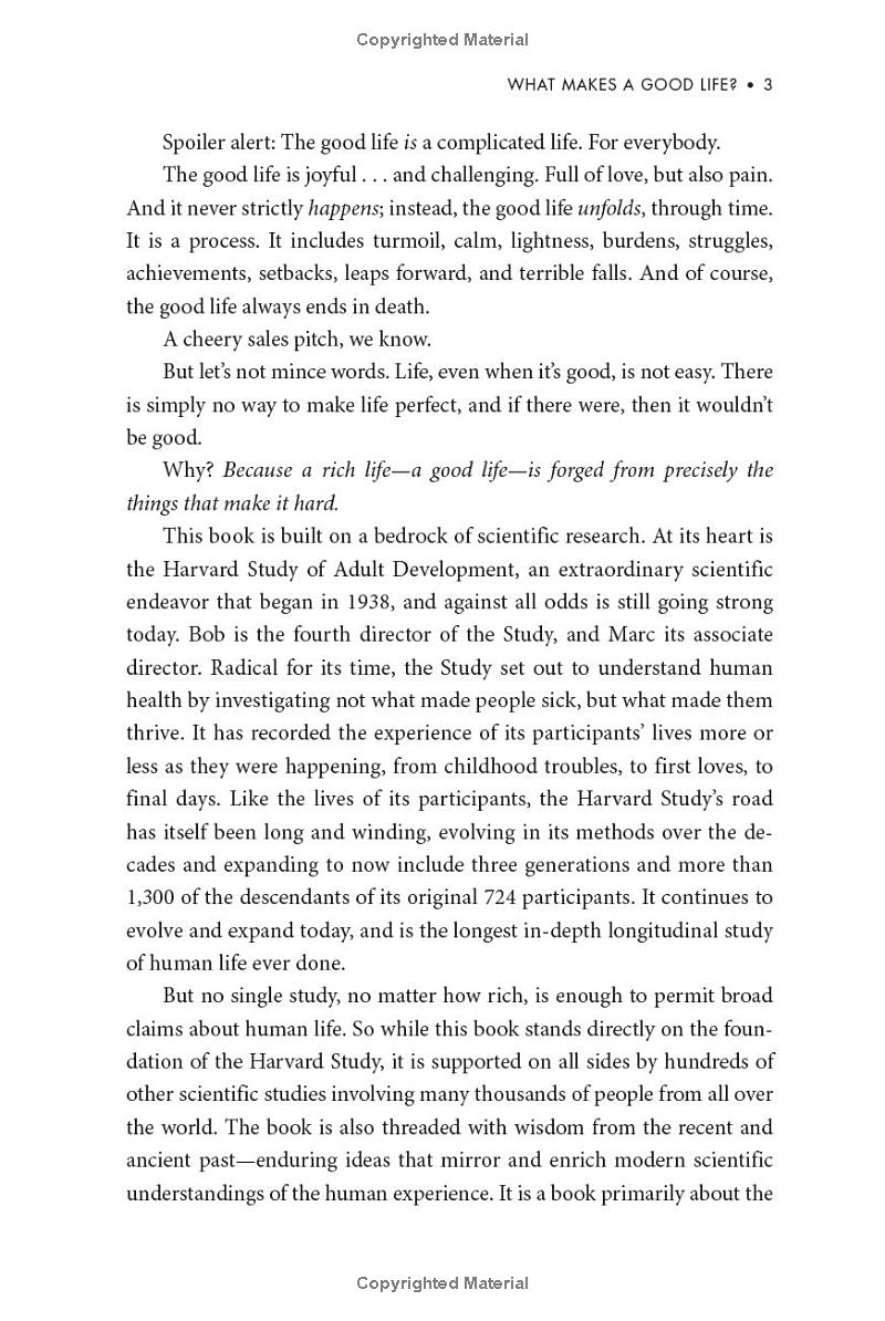 the good life: lessons from the world's longest study on happiness