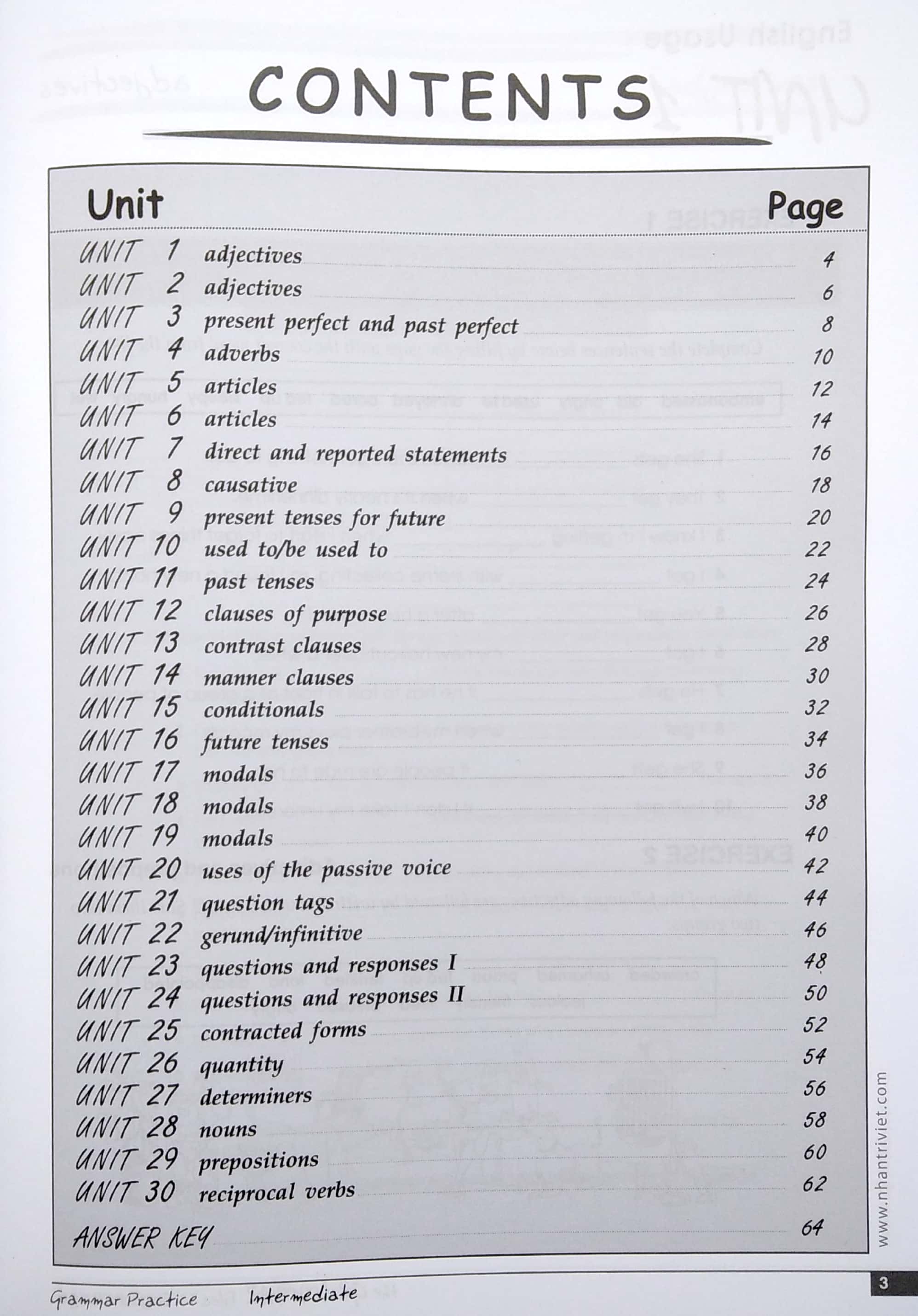 the grammar files - b1 level