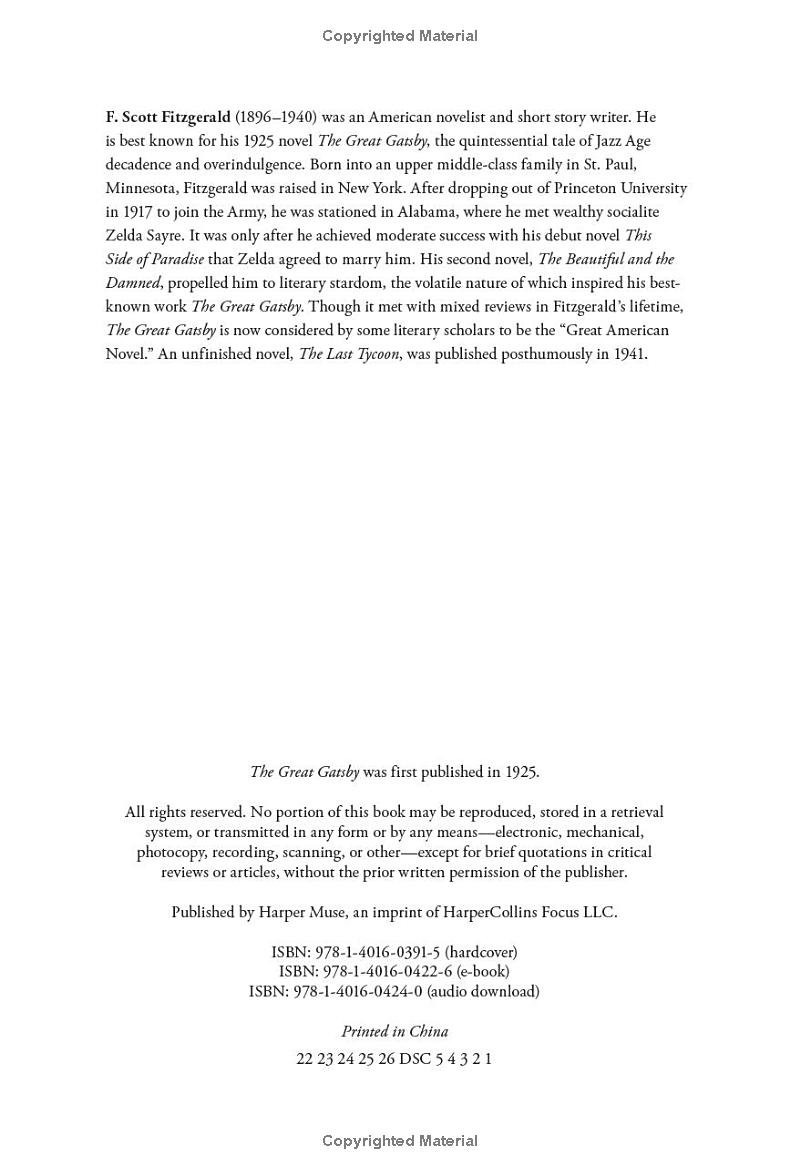 the great gatsby (pretty books - painted editions)