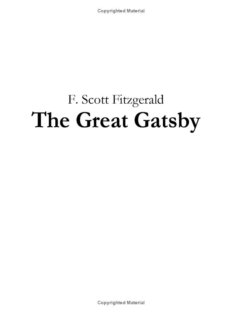the great gatsby - vintage classic library