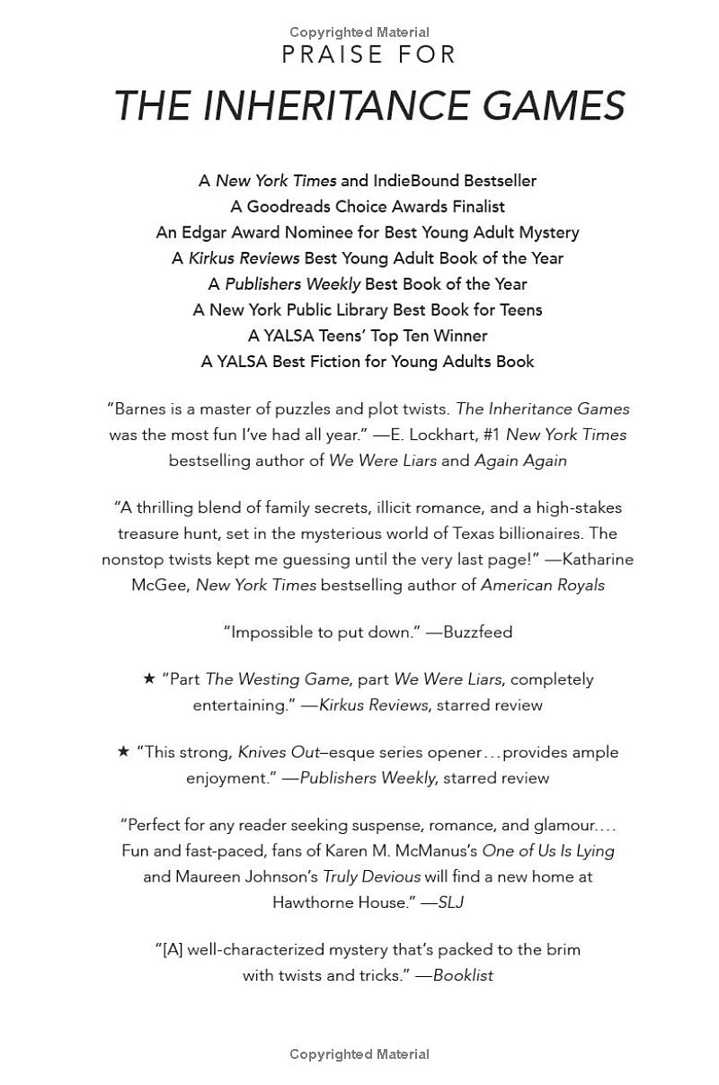 the hawthorne legacy (the inheritance games, book 2)