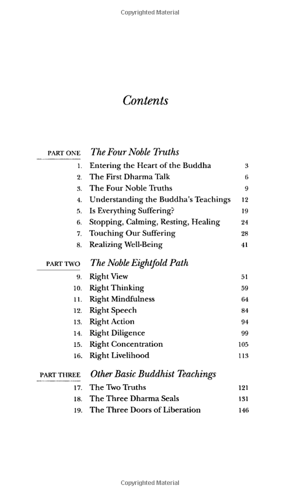 the heart of the buddha's teaching
