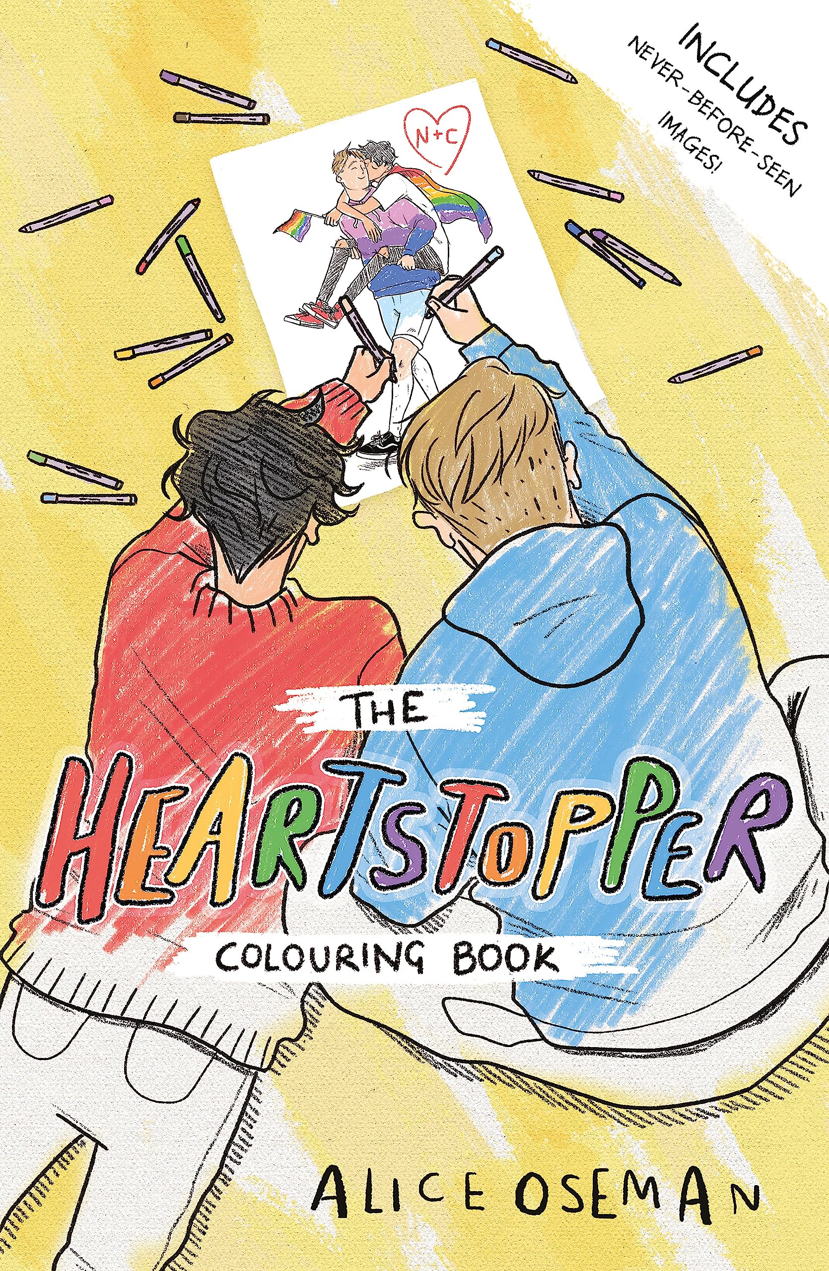 the heartstopper colouring book
