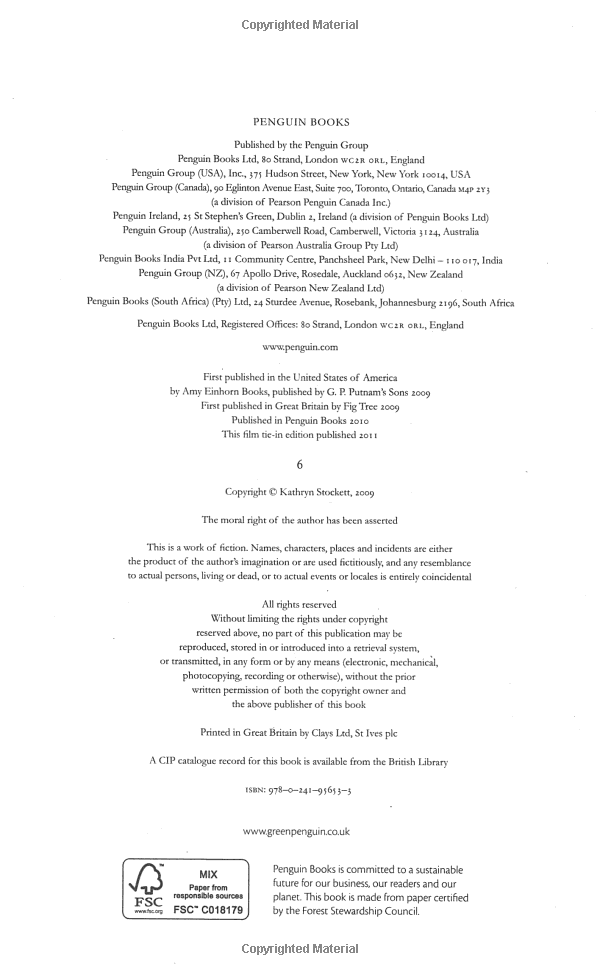 The Help. Film Tie-In