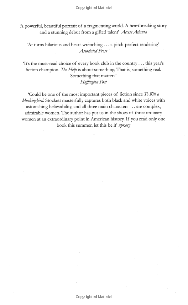 The Help. Film Tie-In