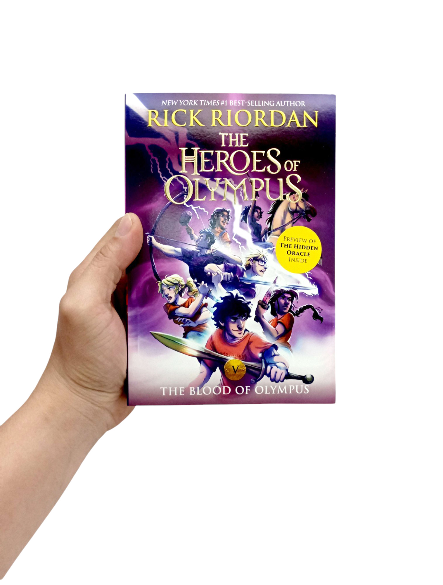 the heroes of olympus 5: blood of olympus (new cover)