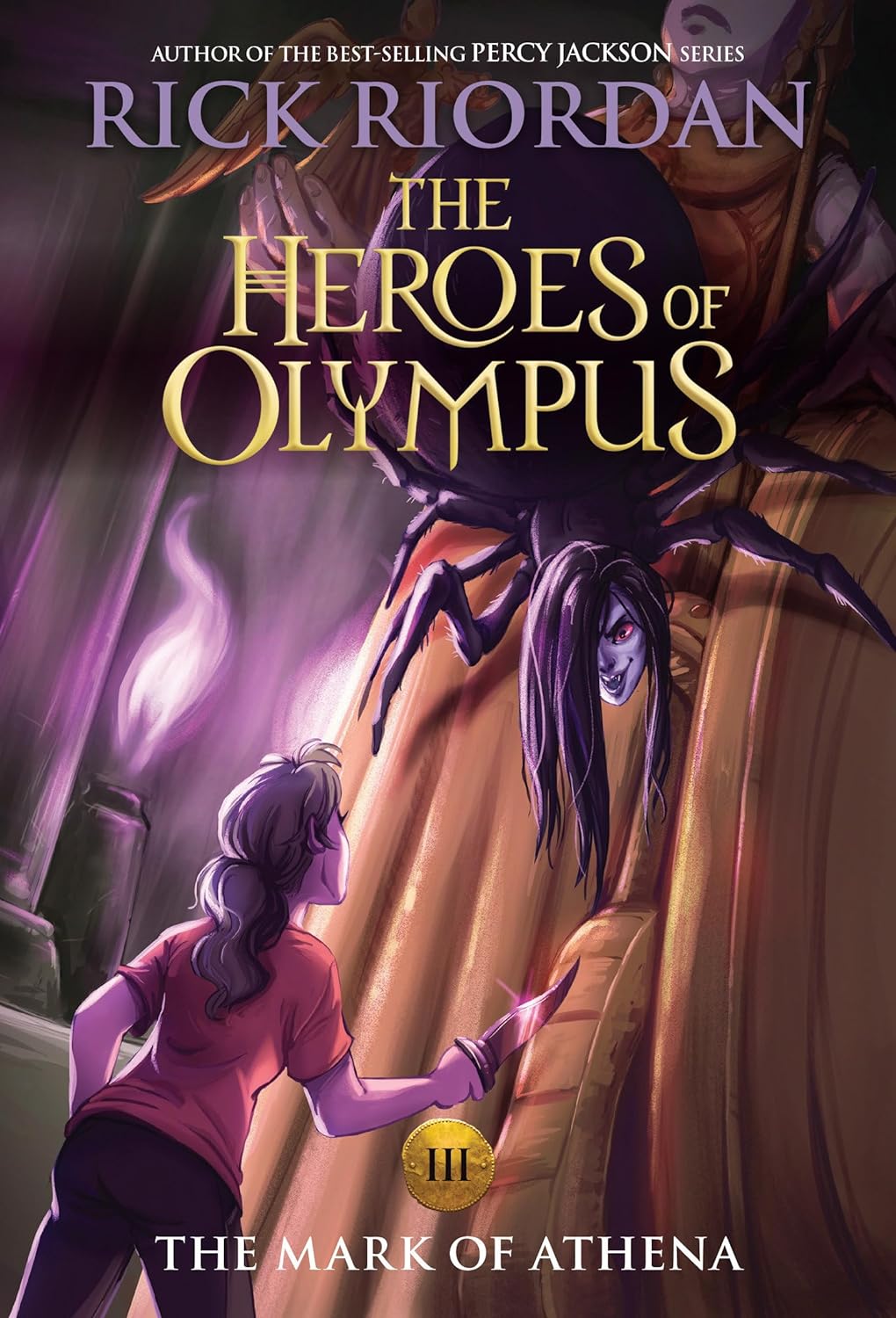 the heroes of olympus, book 3 - the mark of athena (new cover)