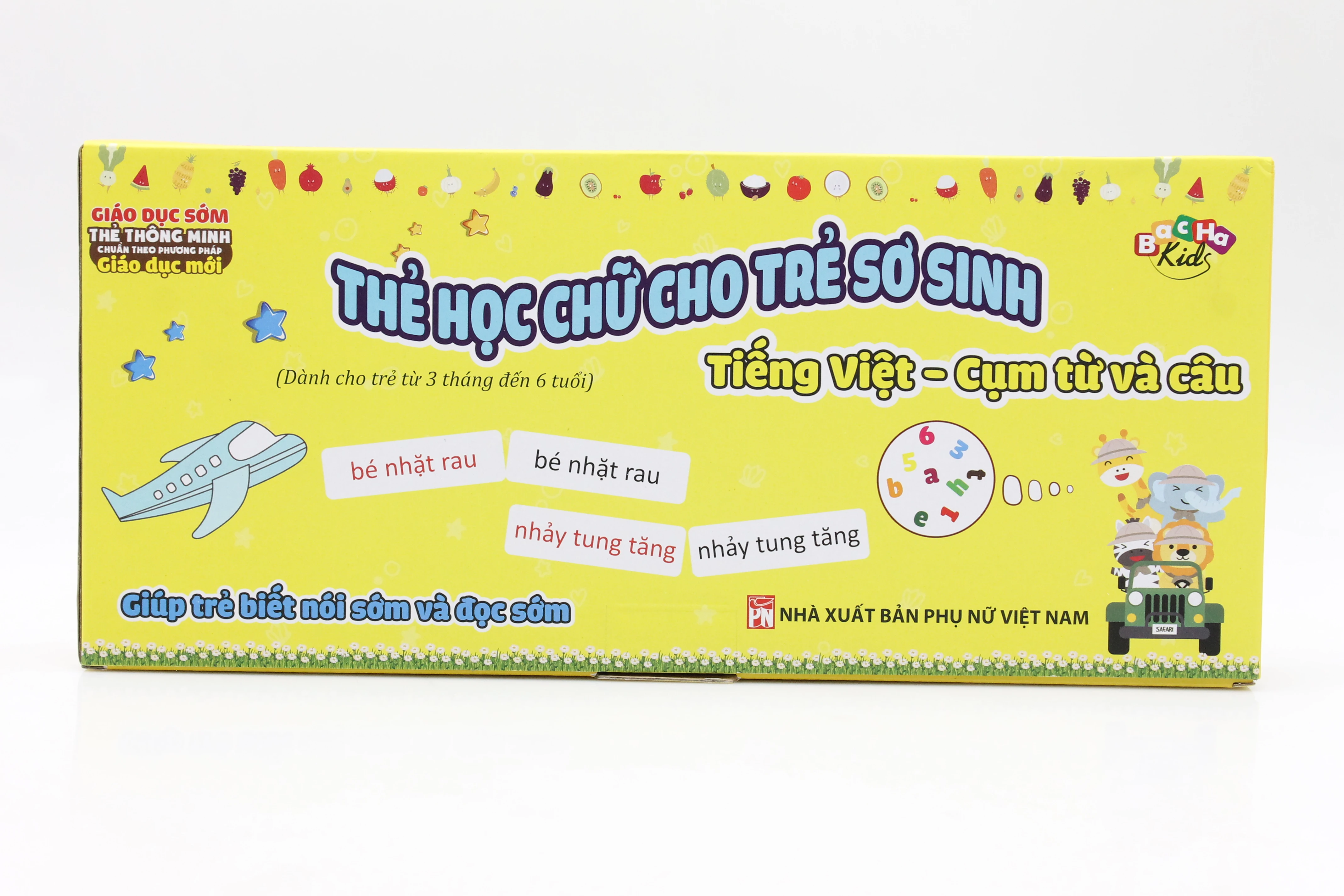 thẻ học chữ cho trẻ sơ sinh - tiếng việt - cụm từ và câu (dành cho trẻ từ 3 tháng đến 6 tuổi)