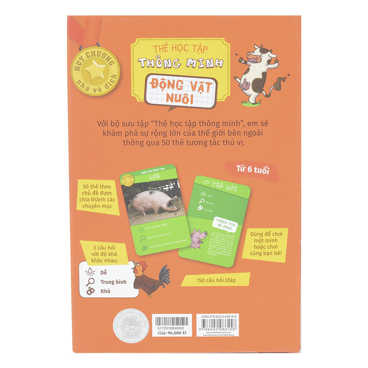 thẻ học tập thông minh - động vật nuôi