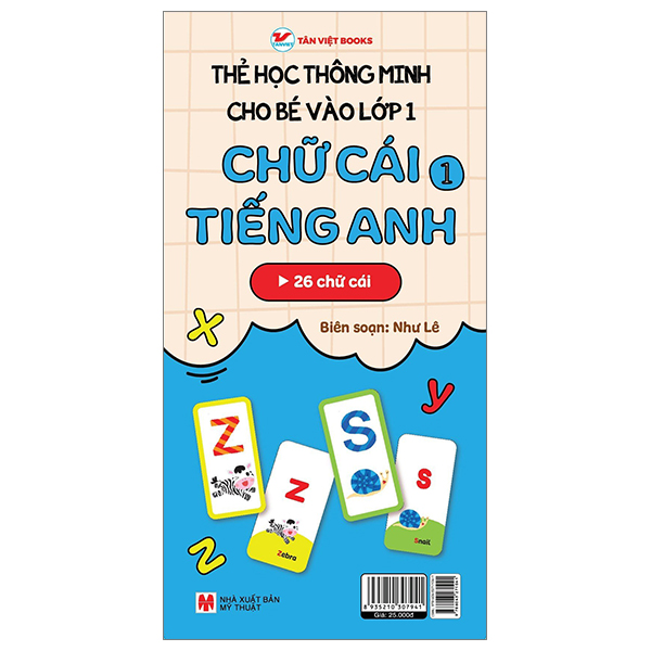 thẻ học thông minh cho bé vào lớp 1 - chữ cái tiếng anh 1 (tái bản 2025)