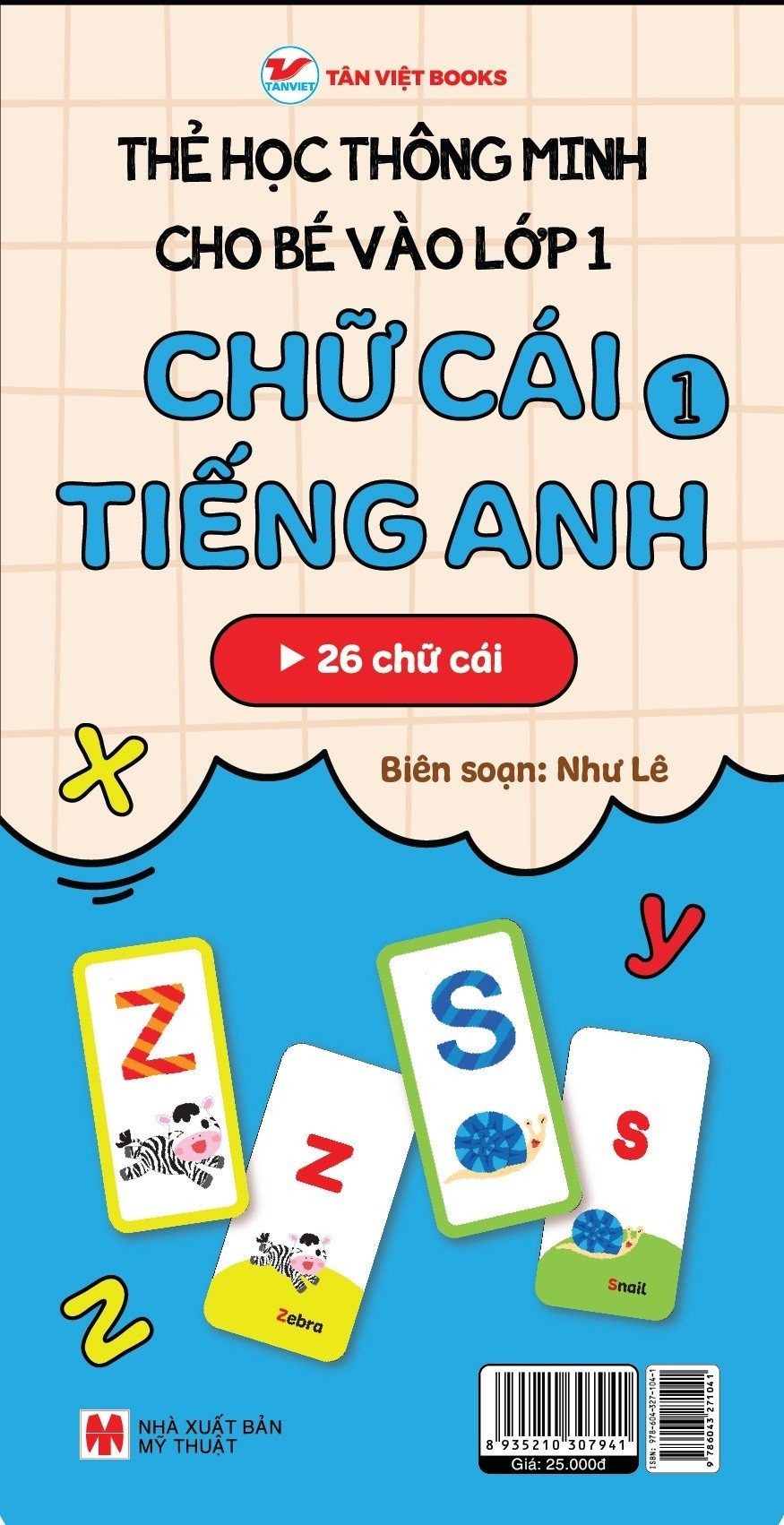 thẻ học thông minh cho bé vào lớp 1 - chữ cái tiếng anh 1 (tái bản 2025)