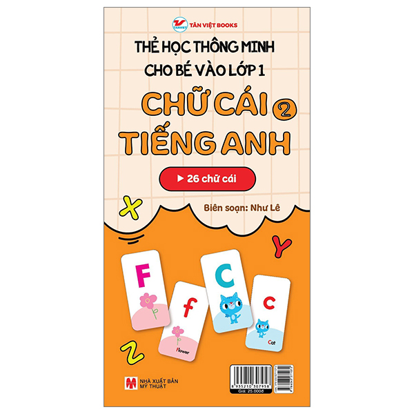 thẻ học thông minh cho bé vào lớp 1 - chữ cái tiếng anh 2