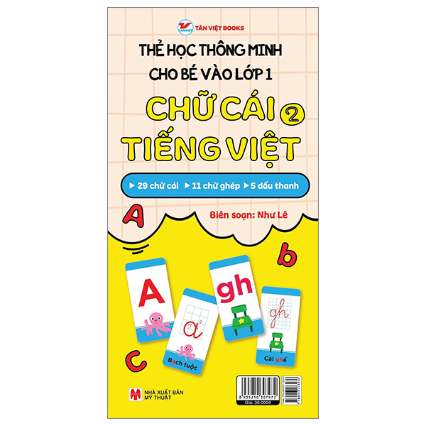 thẻ học thông minh cho bé vào lớp 1 - chữ cái tiếng việt 2
