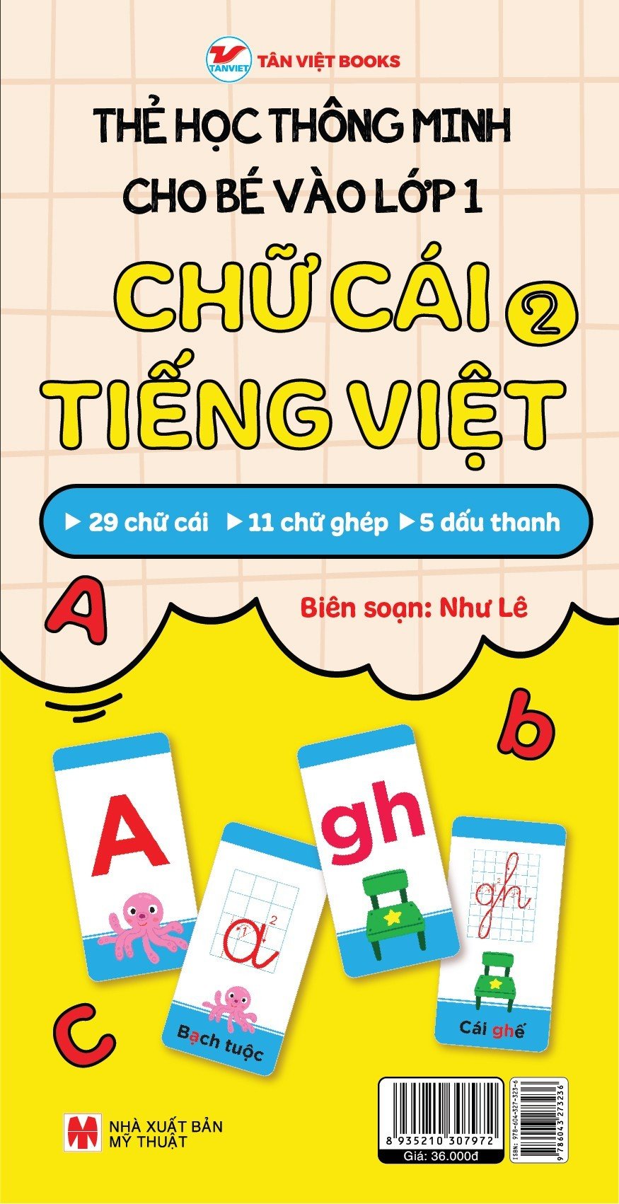 thẻ học thông minh cho bé vào lớp 1 - chữ cái tiếng việt 2