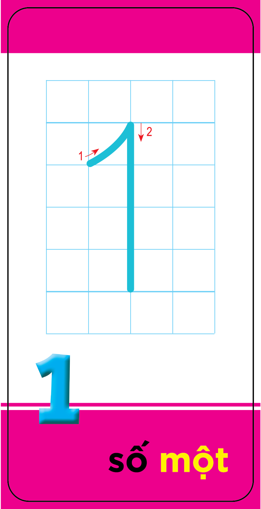 thẻ học thông minh cho bé vào lớp 1 - số đếm
