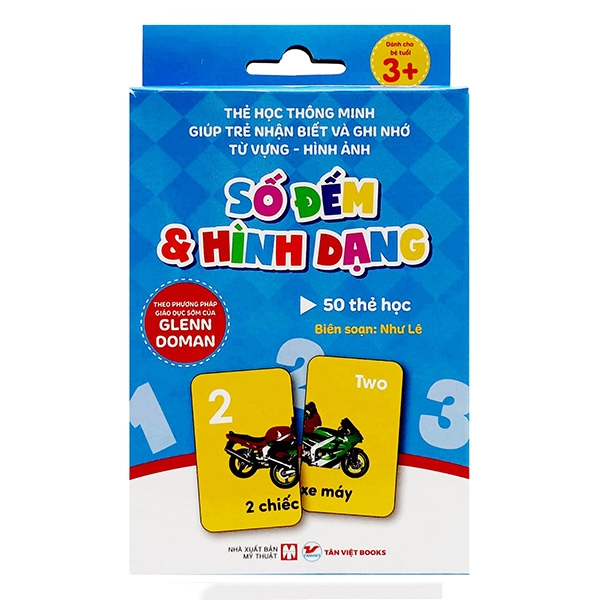 thẻ học thông minh giúp trẻ nhận biết và ghi nhớ từ vựng - hình ảnh - số đếm và hình dạng