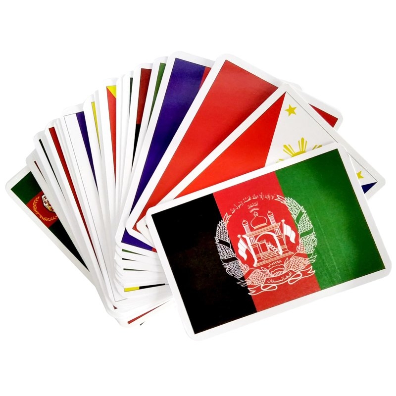 thẻ học thông minh - quốc kỳ các nước châu á