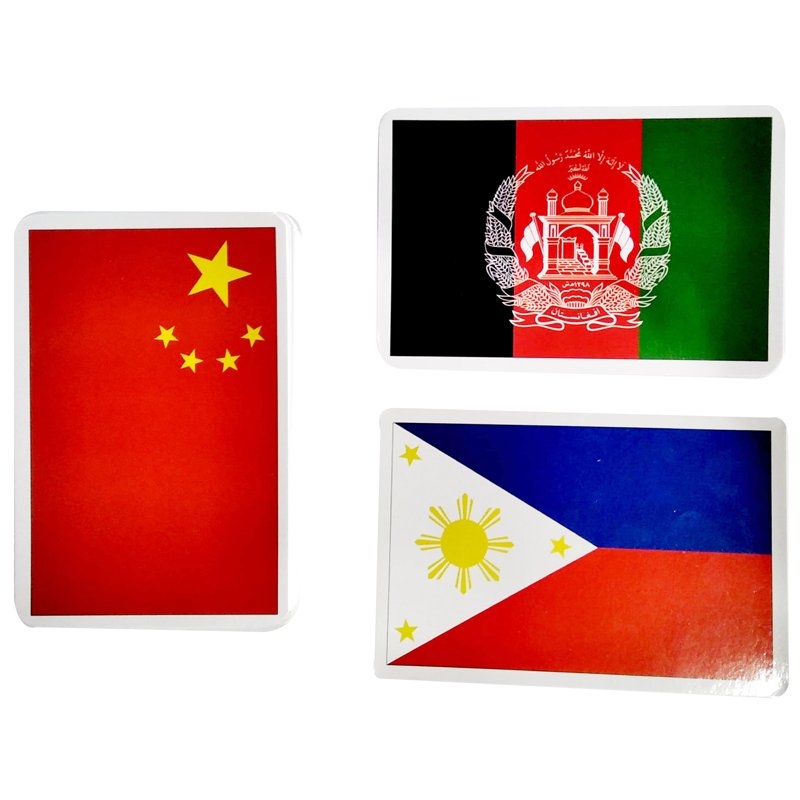 thẻ học thông minh - quốc kỳ các nước châu á