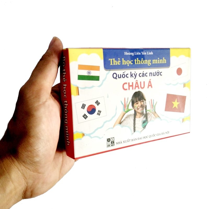 thẻ học thông minh - quốc kỳ các nước châu á