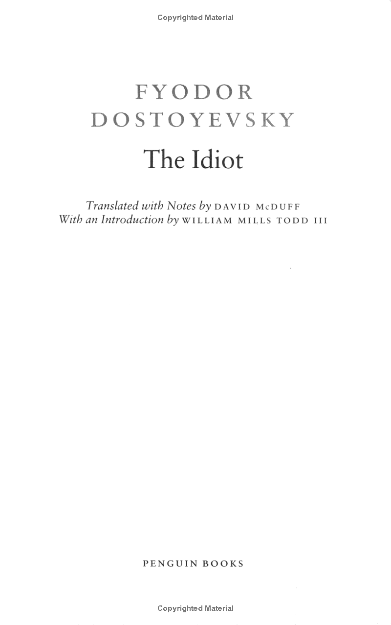 the idiot (penguin classics)