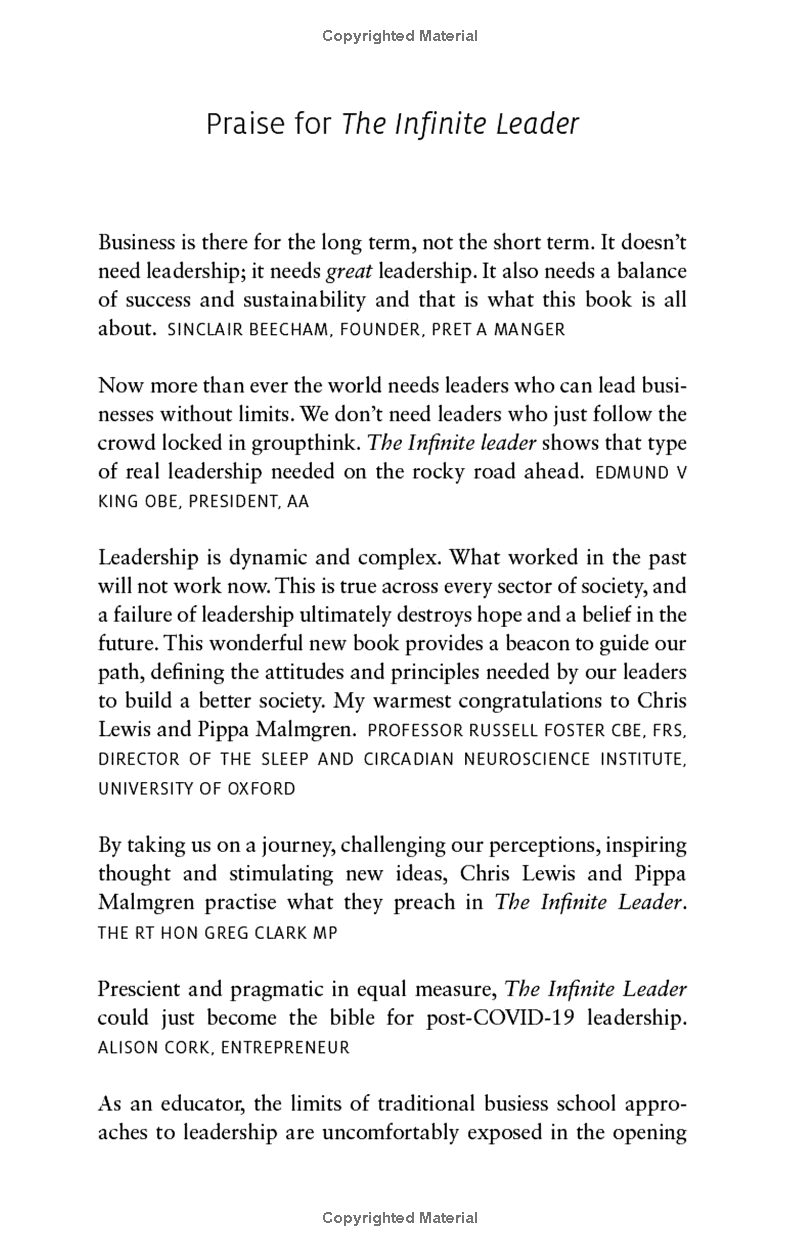 the infinite leader: balancing the demands of modern business leadership (kogan page inspire)