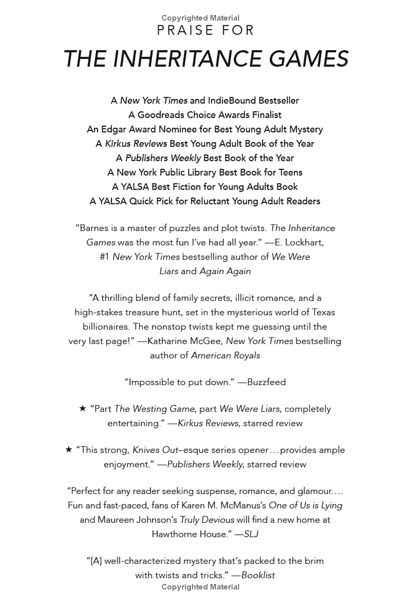 the inheritance games (book 1)