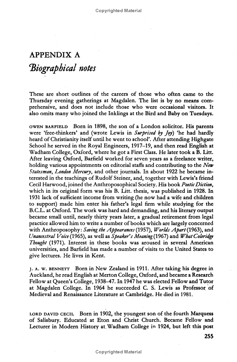 the inklings: c. s. lewis, j. r. r. tolkien and their friends