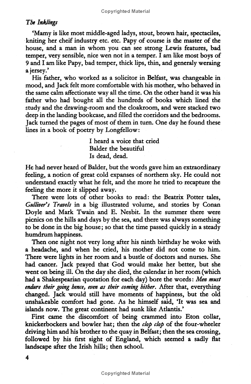 the inklings: c. s. lewis, j. r. r. tolkien and their friends