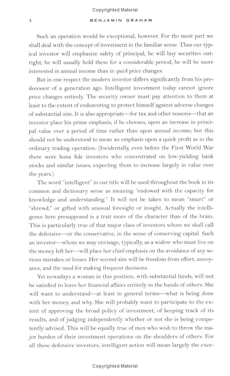 the intelligent investor: the classic text on value investing