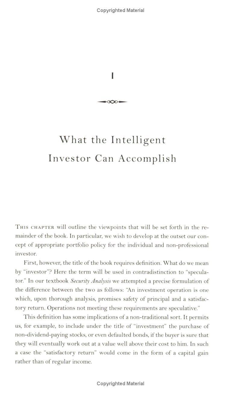 the intelligent investor: the classic text on value investing