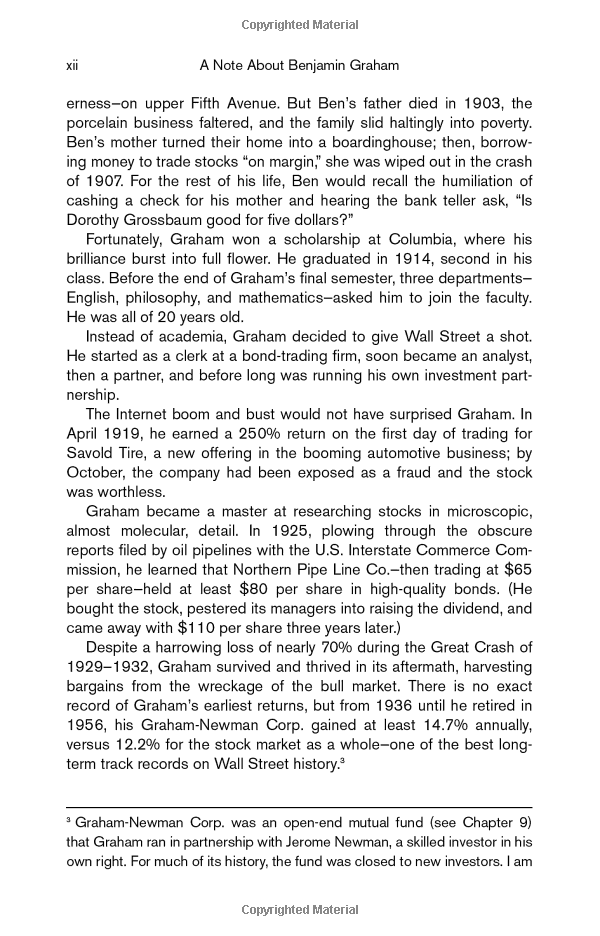 the intelligent investor: the definitive book on value investing. a book of practical counsel (revised edition) (collins business essentials)