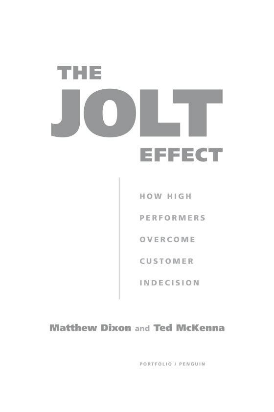 the jolt effect: how high performers overcome customer indecision