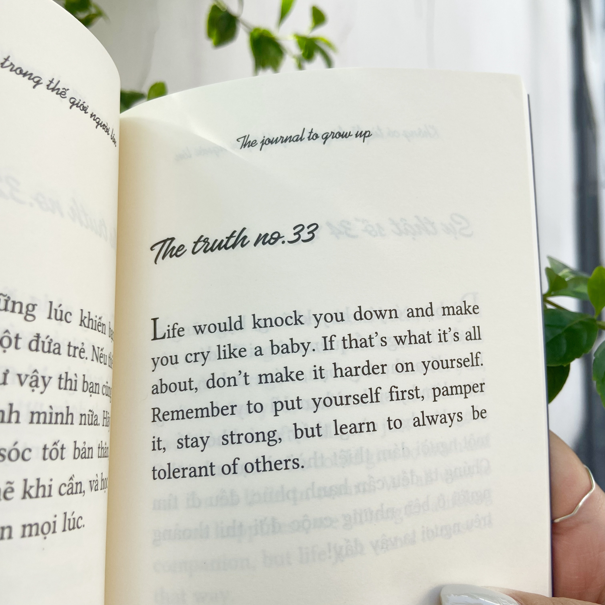 the journal to grow up - không có từ dễ dàng trong thế giới người lớn