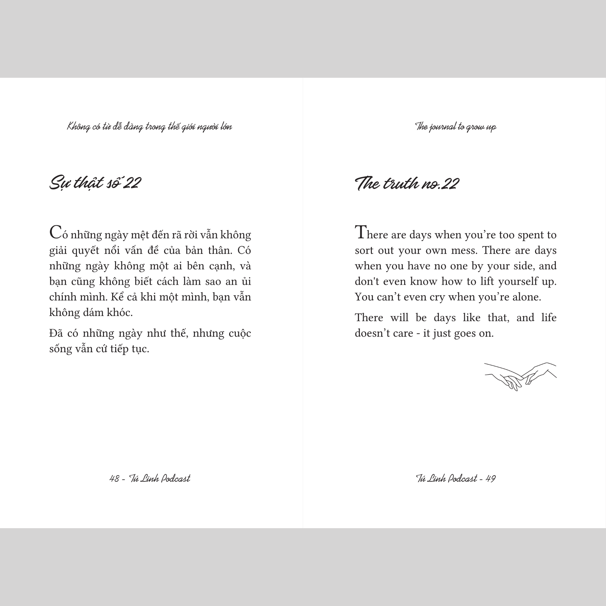 the journal to grow up - không có từ dễ dàng trong thế giới người lớn