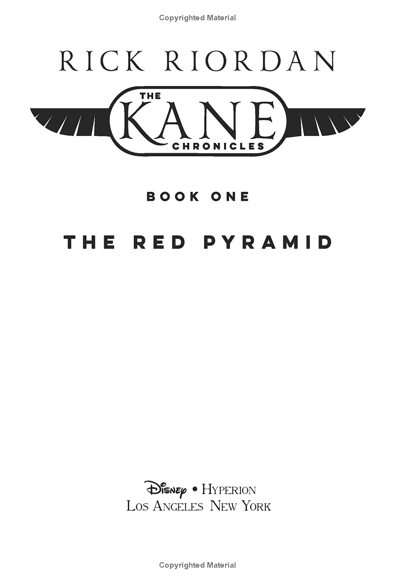 the kane chronicles, book 1 - the red pyramid