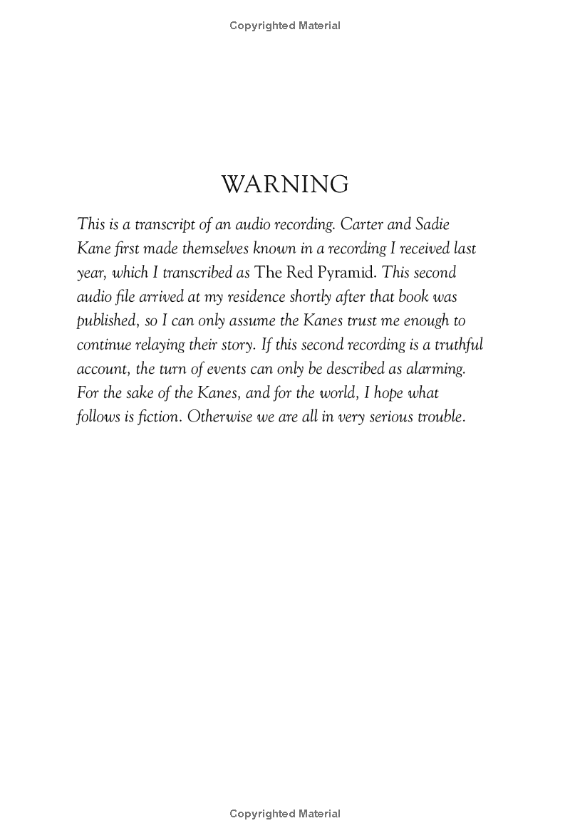 the kane chronicles, book 2 - the throne of fire