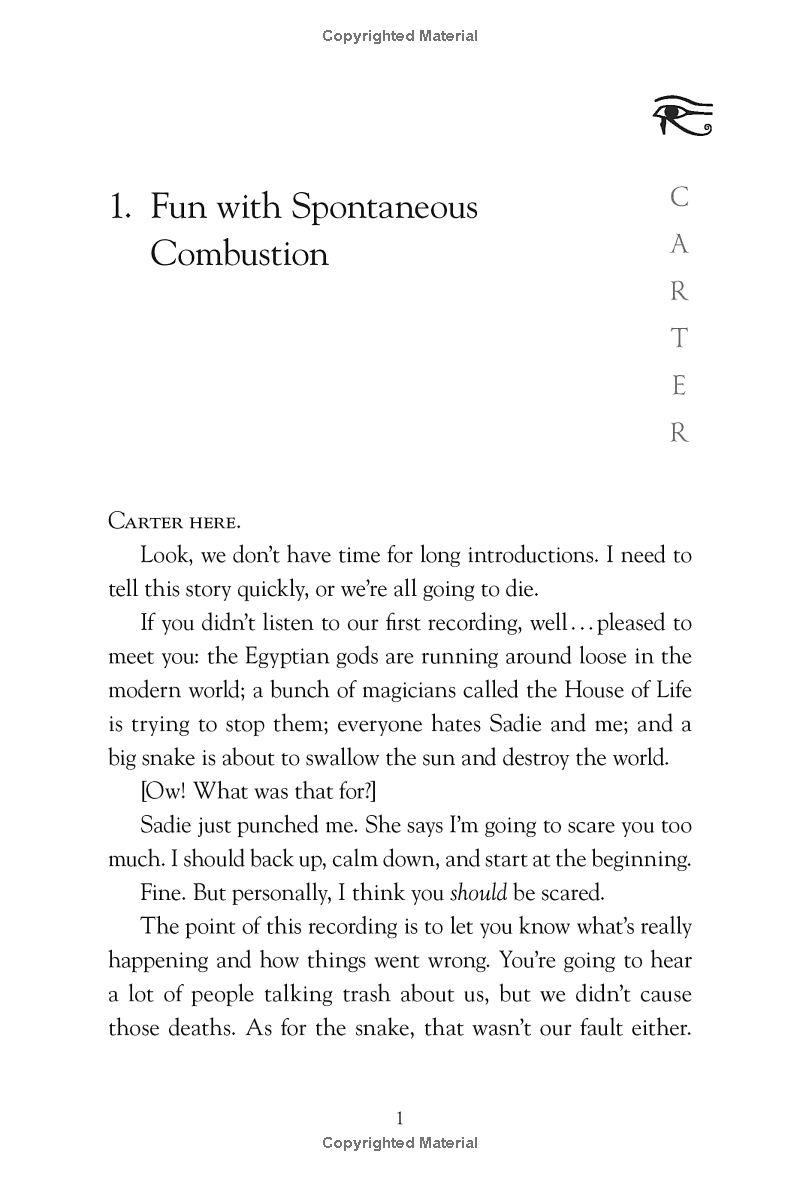 the kane chronicles, book 2 - the throne of fire