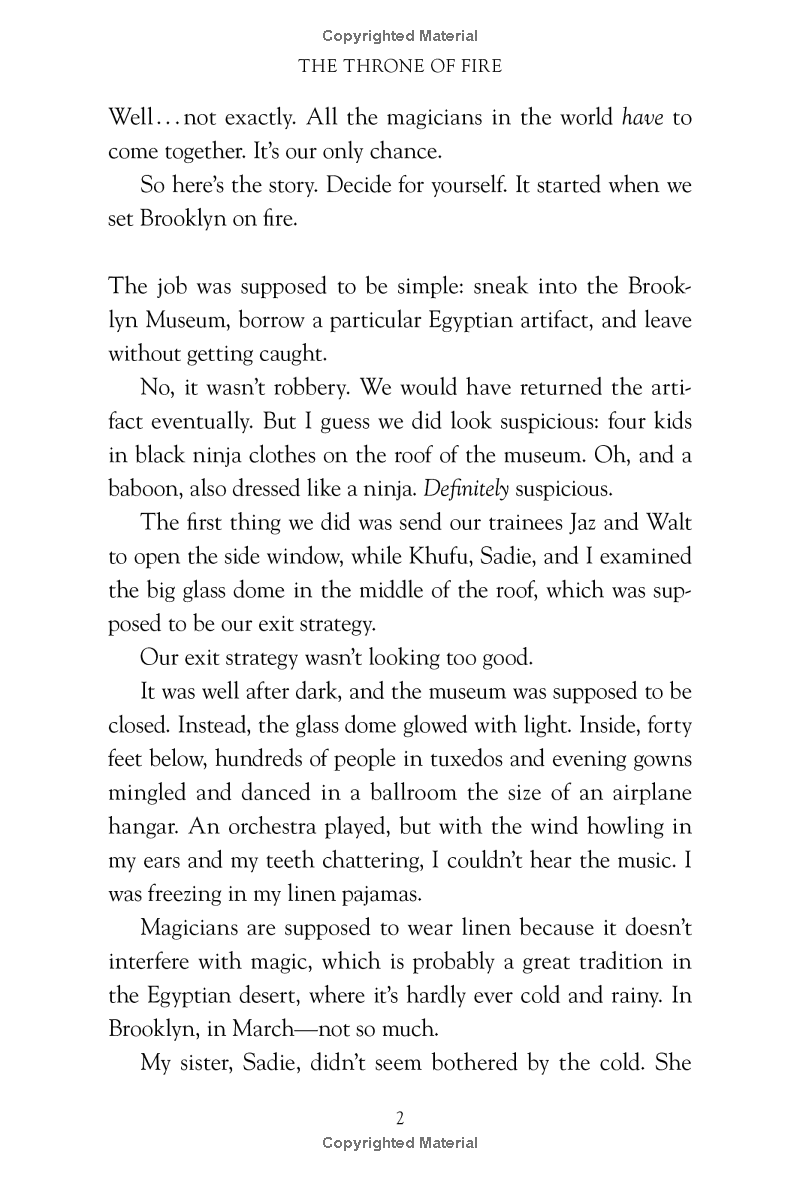 the kane chronicles, book 2 - the throne of fire