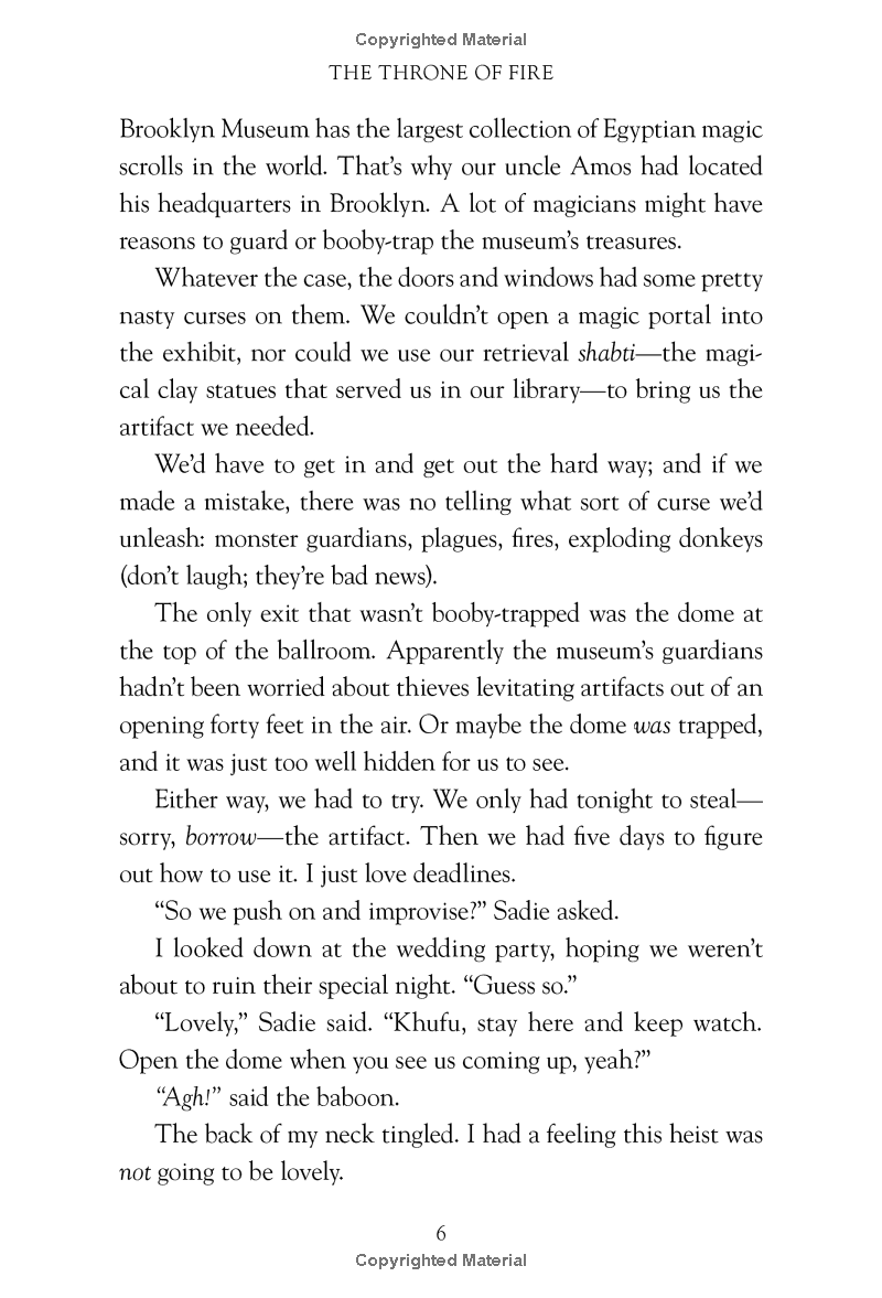 the kane chronicles, book 2 - the throne of fire