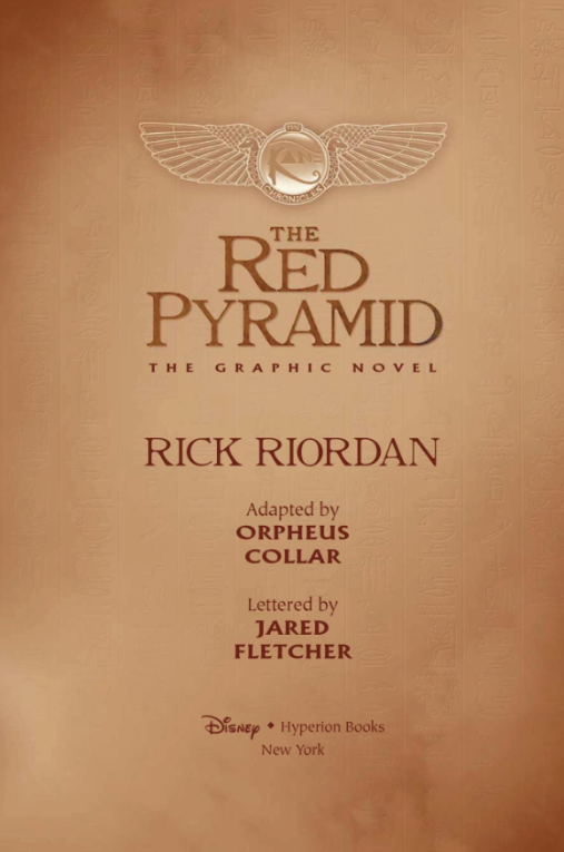 the kane chronicles - the graphic novel book 1: the red pyramid