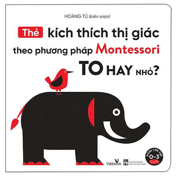 thẻ kích thích thị giác theo phương pháp montessori - to hay nhỏ?
