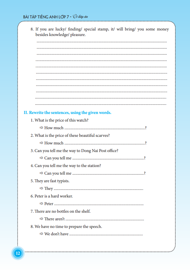 the langmaster - bài tập tiếng anh lớp 7 - có đáp án (tái bản 2021)