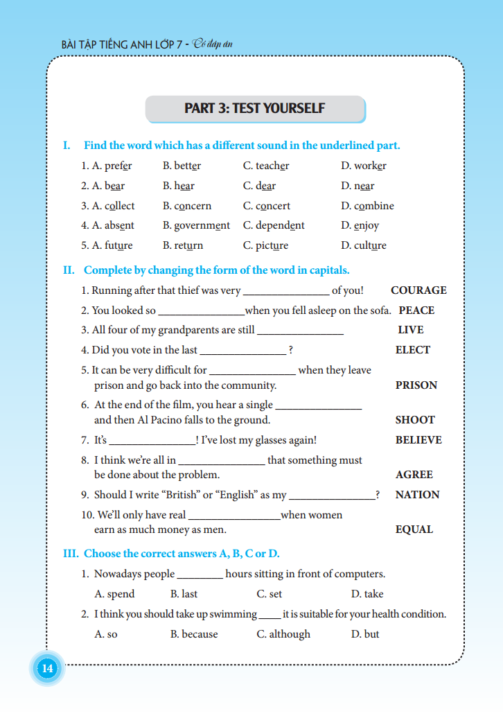 the langmaster - bài tập tiếng anh lớp 7 - có đáp án (tái bản 2021)