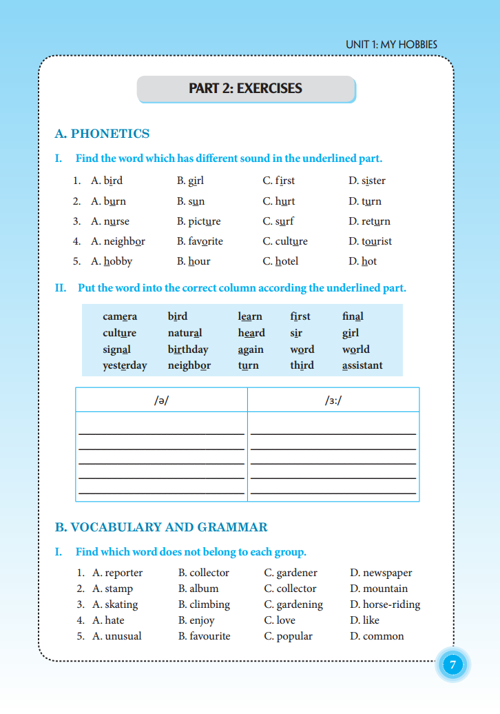 the langmaster - bài tập tiếng anh lớp 7 - có đáp án (tái bản 2021)