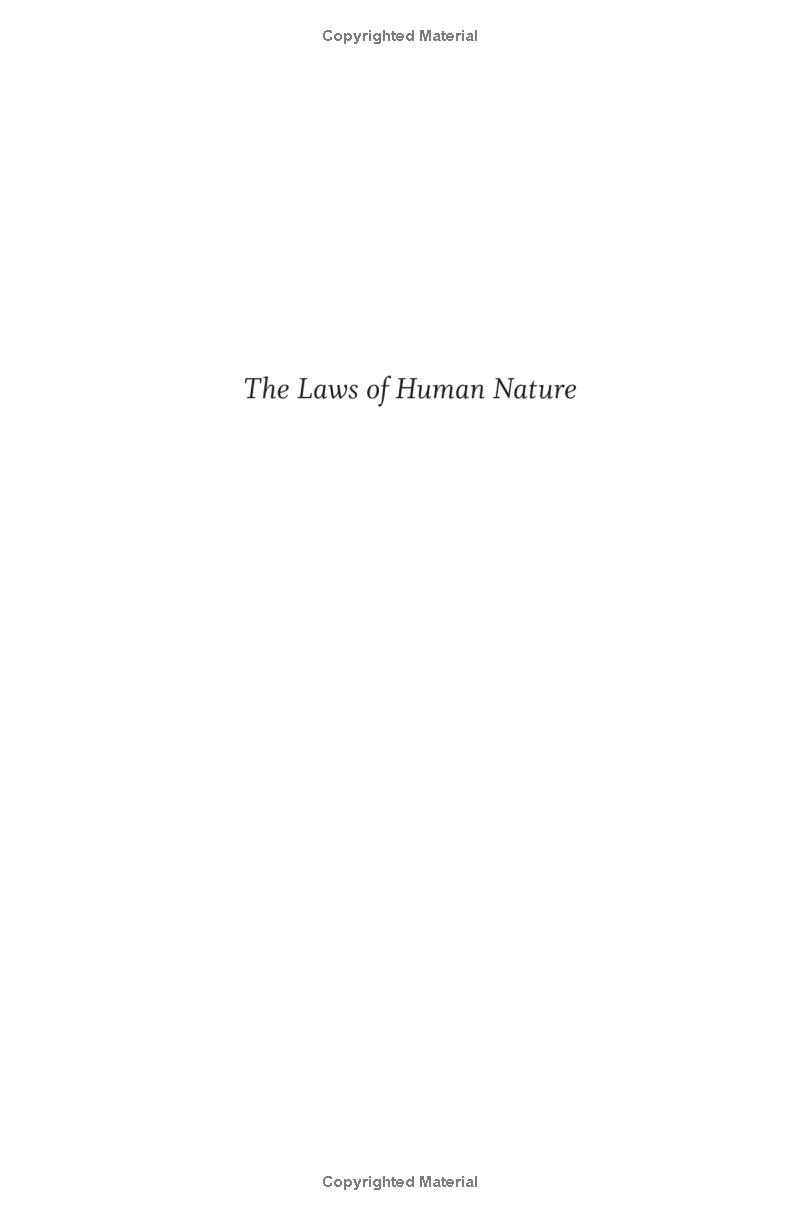the laws of human nature