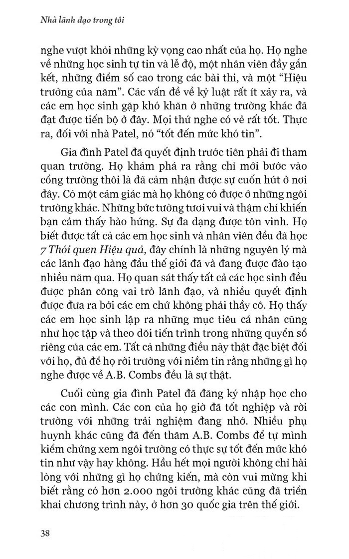 the leader in me - nhà lãnh đạo trong tôi