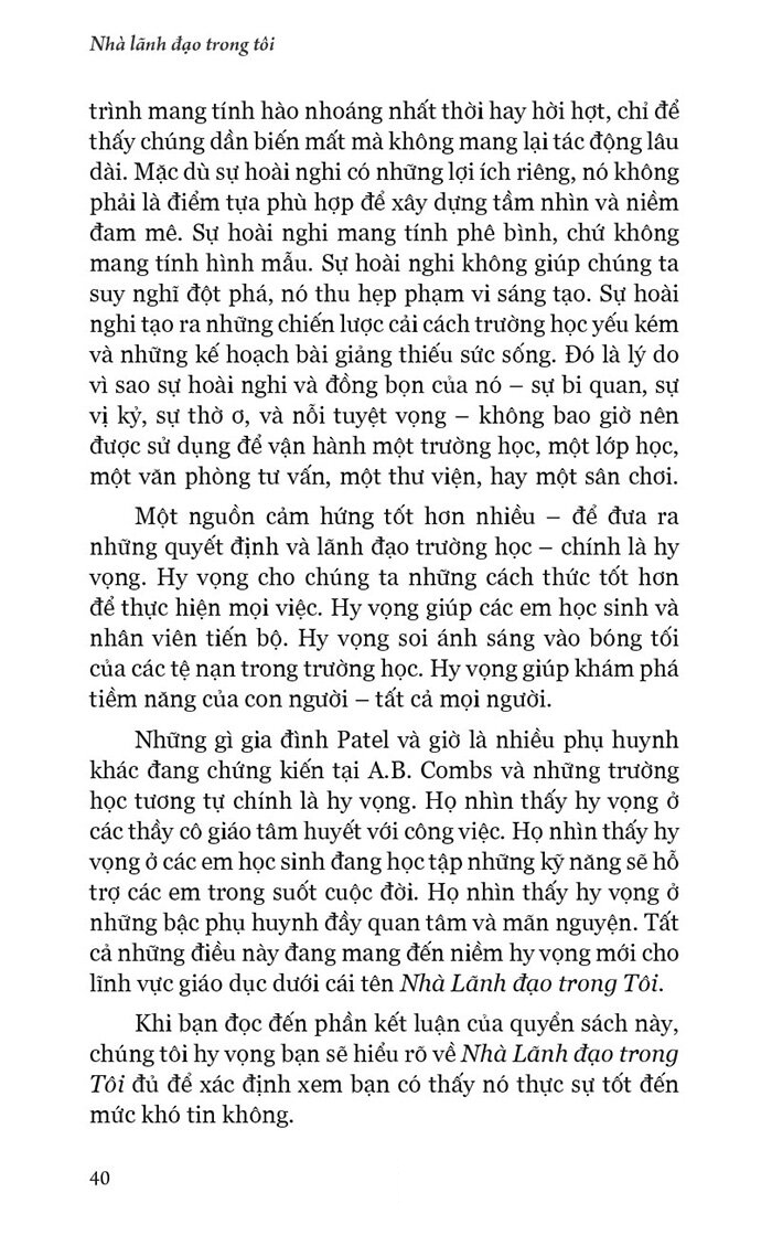 the leader in me - nhà lãnh đạo trong tôi