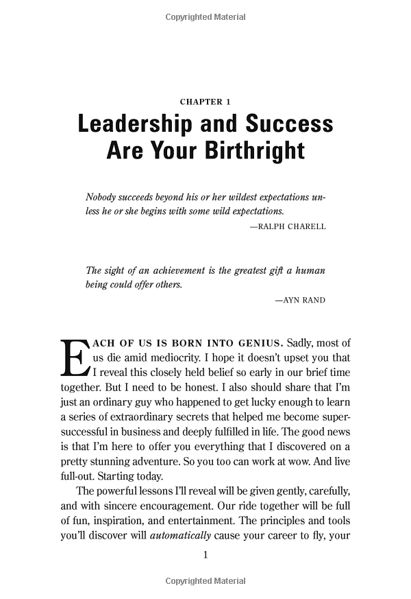 the leader who had no title: a modern fable on real success in business and in life