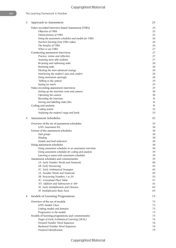 the learning framework in number: pedagogical tools for assessment and instruction (math recovery)