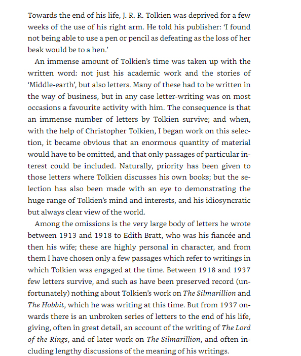 the letters of j. r. r. tolkien